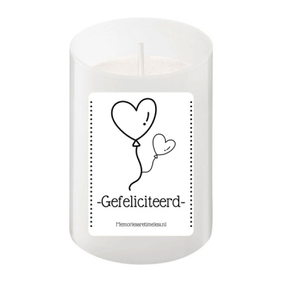 Wenskaarsje gefeliciteerd