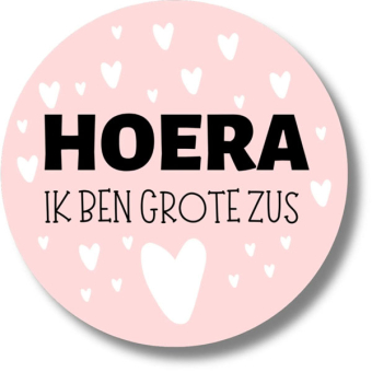 Hoera ik ben grote zus