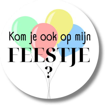 Kom je ook op mijn feestje?