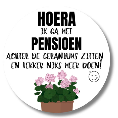 Pensioen en geraniums
