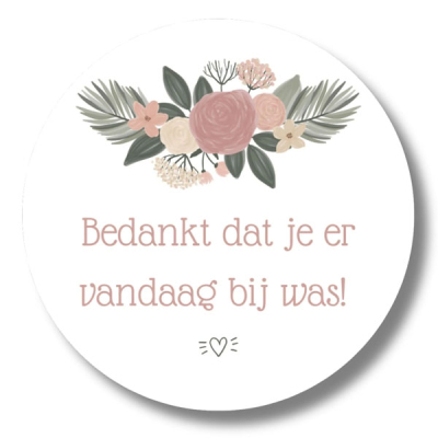 Bedankt dat je er bij was