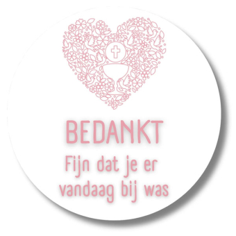 Bedankt dat je er vandaag bij was