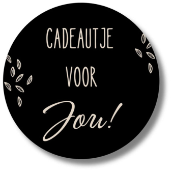 Cadeautje voor jou zwart