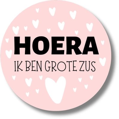 Hoera ik ben grote zus