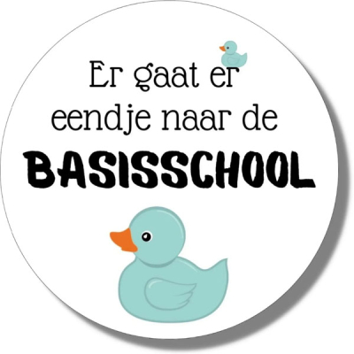 Eendje naar de basisschool