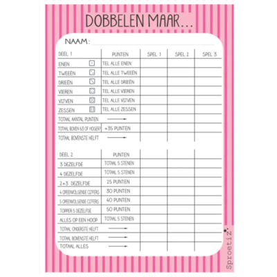 Dobbelblok streep licht en donker