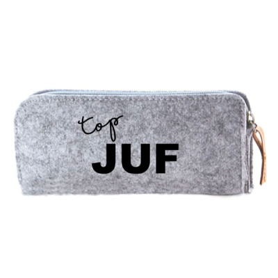 Vilten etui top[ juf
