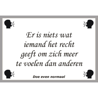 Er is niets