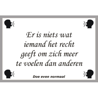 Er is niets
