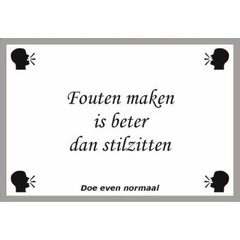 Fouten maken