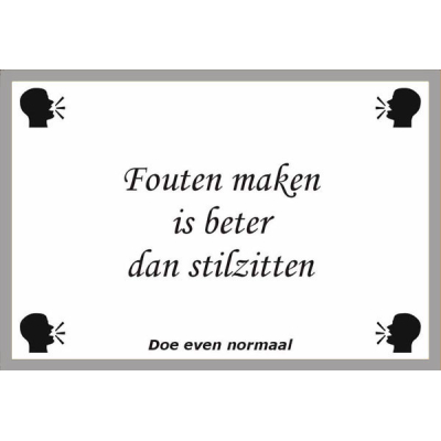 Fouten maken
