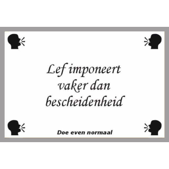 Lef imponeert