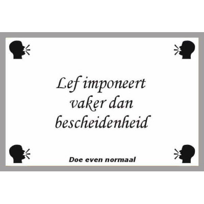 Lef imponeert