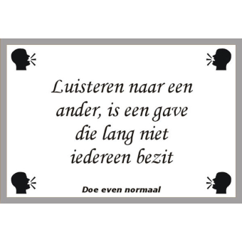 Luisteren naar een ander