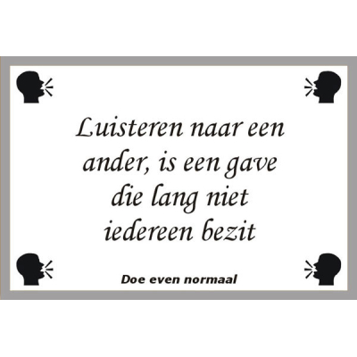 Luisteren naar een ander
