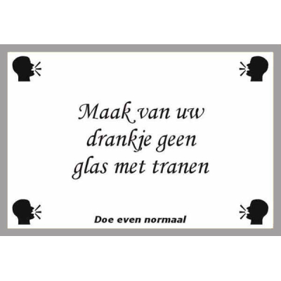 Maak van uw drankje
