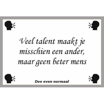 Veel talent
