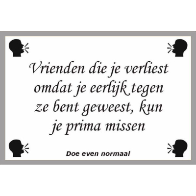 Vrienden die je verliest