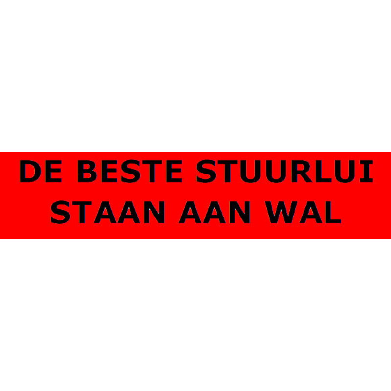 De beste stuurlui staan aan wal